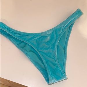 TRIANGL teal velvet swim bottoms